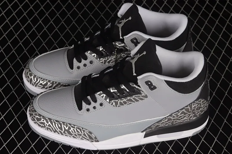 All categories Air Jordan Jordan series basketball shoes Air Jordan 3 Air Jordan 3 "Wolf Grey" AJ3 Joe 3 Wolf Gray 136064-004